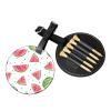 ZhanMg Black Golf Tees Organizer Bag  Versatile Watermelon fresh fruit Belt Clip Bag for Golf Carry  Perfect Portable Protection on The Court. view 3