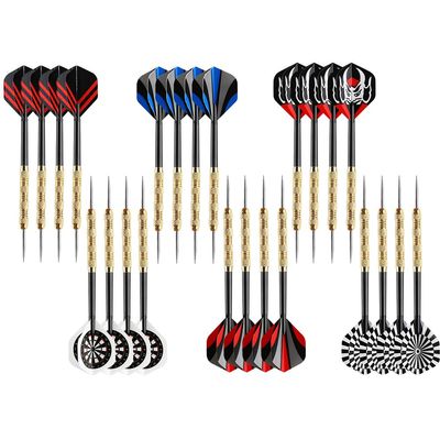 Accmor Metal Tip Darts, Steel Tip Darts, 18 Grams Professional Metal Darts, Darts Metal Tip Set, Metal Darts for Dartboard, 24 pcs 
