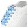 2 Pairs Elastic Sneaker Laces with Press Lock No Tie Needed for Adults Kids 8MM Wide Flat Rubber Shoelaces Easy Slip-On and Off(Light gray) view 2