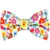 MACBANA Colorful Fun Pattern Pre-Tied Bow Tie Mens Floral Space Adjustable Bowtie F Yellow Red Pink Floral04 view 1