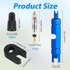 10pcs Valve Core, Tubeless Valve Core Bike Replacement with 1 Disassembly Wrench & 1 Alloy Valve Core Dismantle Tools & 10 Valve Core Caps Bicycle Valve Core for Tubeless Road MTB Bike Tires view 2