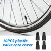 10pcs Valve Core, Tubeless Valve Core Bike Replacement with 1 Disassembly Wrench & 1 Alloy Valve Core Dismantle Tools & 10 Valve Core Caps Bicycle Valve Core for Tubeless Road MTB Bike Tires view 4