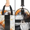 Custom Large Duffel Bags for Men Women Overnight Bags Adults Gym Duffel Bag for Training Soccer Swim Yoga Travel Soccer Orange view 4
