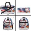 Custom Large Duffel Bags for Men Women Overnight Bags Adults Gym Duffel Bag for Training Soccer Swim Yoga Travel Flag view 2