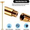 RUJYSLTO Dance Pole Spinning Static for Beginner, Permanent Chrome Stripper Pole for Living Room/Bedroom, Heavy Duty Plus Size Women,Safety Dancer Grab Poles Kit, Loads 440Lbs,Gold,9~9.5FT view 4