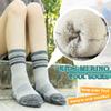 SeeyAN Kids Merino Wool Hiking Socks Boys Girls Thermal Winter Warm Boot Toddlers Thick Cushion Socks 4 Pairs (4 Pairs Grey Stripe A, 8-12 Years) view 4