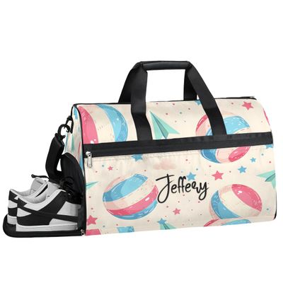 Customizable Large Gym Duffel Bag for Men Women Football Bags for Equipment Weekender Carry on Duffle Bags Volleyball