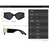 helena Irregular Big Frame Vintage Sun glasses Woman Luxury Oversized Sunglasses Cat eye Fashion Women S67 (beige) view 4