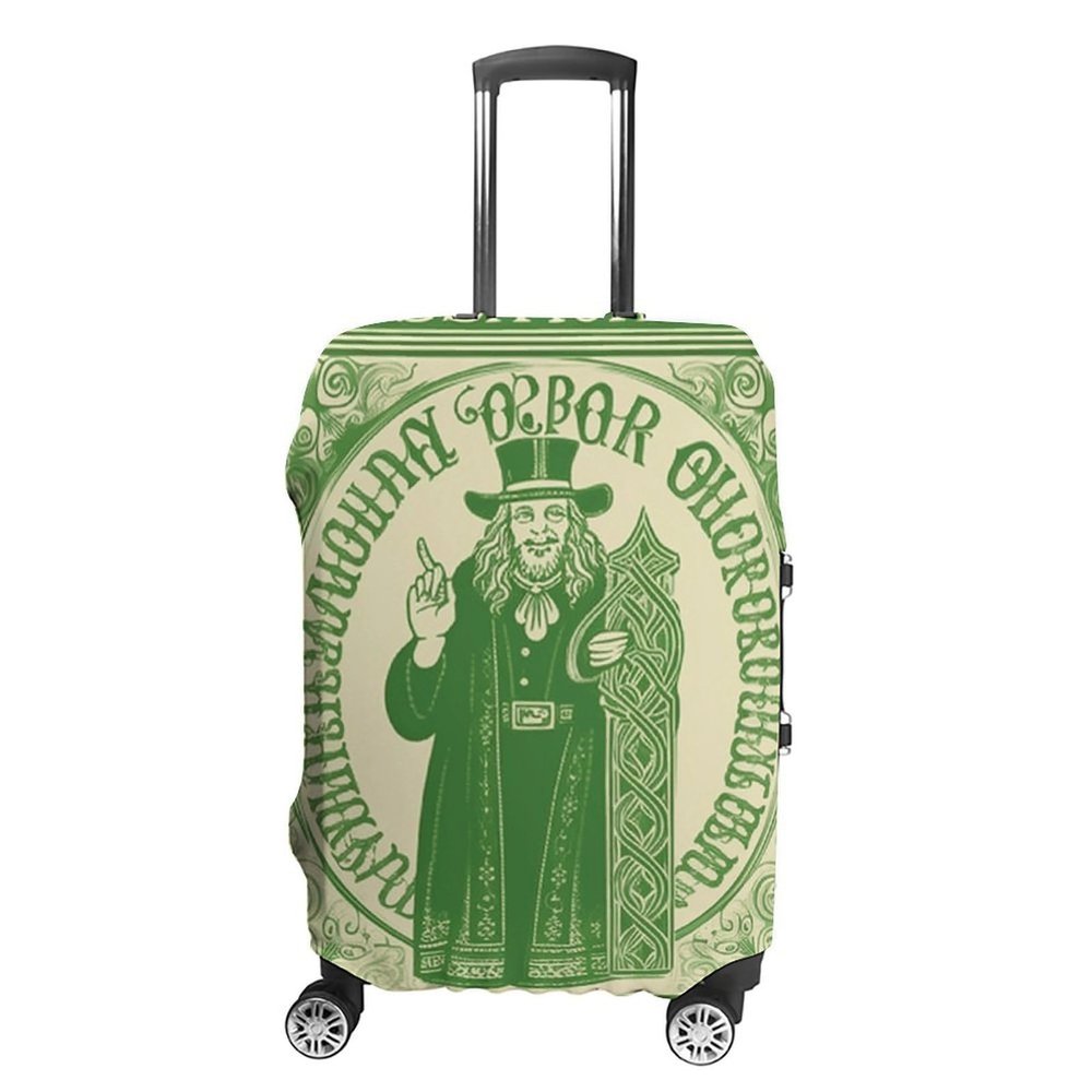 Travel Luggage Cover Suitcase Cover Suitcase Protector Irish Blessing St Patrick's Day Luggage Covers Washable Baggage Cover Elastic Anti-Scratch Suitcase Case Protector for Adult Personalized Suitcas