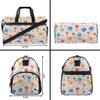 Customizable Large Gym Duffel Bag for Men Women Football Bags for Equipment Weekender Carry on Duffle Bags Cute Flowers view 2