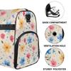Customizable Large Gym Duffel Bag for Men Women Football Bags for Equipment Weekender Carry on Duffle Bags Cute Flowers view 3