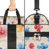 Customizable Large Gym Duffel Bag for Men Women Football Bags for Equipment Weekender Carry on Duffle Bags Cute Flowers view 4
