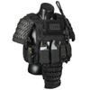 Domiuie Tactical Armor Set, Samurai Tactical Armor Full Set (1Pair x Shoulder Armors, 1 x Crotch Protector, 1Pair x Bracers), 500D Medieval Warrior Protector Equipment (without Vest), Black view 2