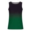 Beach Tank Tops for Men Summer Fashion Sleeveless Gradient Color Muscle Basic T Shirts Casual Loose Pullover Tops men's graphic t-shirts Green XL view 2