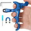 Bow Release for Compound Bow,Aluminum 360Rotatable Blue 4 Finger Archery Thumb Release Trigger,Thumb Release for Compound Bow Release,Bow Thumb Release,Archery Release Aids for Youth or Adults
