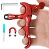 Bow Release for Compound Bow,Aluminum 360Rotatable Red 4 Finger Archery Thumb Release Trigger,Thumb Release for Compound Bow Release,Bow Thumb Release,Archery Release Aids for Youth or Adults view 1