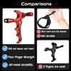 Bow Release for Compound Bow,Aluminum 360Rotatable Red 4 Finger Archery Thumb Release Trigger,Thumb Release for Compound Bow Release,Bow Thumb Release,Archery Release Aids for Youth or Adults view 3