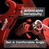 Bow Release for Compound Bow,Aluminum 360Rotatable Red 4 Finger Archery Thumb Release Trigger,Thumb Release for Compound Bow Release,Bow Thumb Release,Archery Release Aids for Youth or Adults view 4
