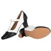 Asyusyu Character Shoes for Women Dance Shoes,Stylish Ankle T-Strap Heels for Ballroom,Salsa,Tango-5,White&Black
