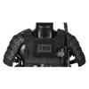 Domiuie Tactical Armor Set, Samurai Tactical Armor Full Set (1Pair x Shoulder Armors, 1 x Crotch Protector, 1Pair x Bracers), 500D Medieval Warrior Protector Equipment (without Vest), Style 2, Black view 2