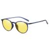DUCO Night Vision Glasses for Men Women Round Anti Glare Glasses Night Driving Polarized UV400 Protection 305Y view 1