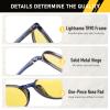 DUCO Night Vision Glasses for Men Women Round Anti Glare Glasses Night Driving Polarized UV400 Protection 305Y view 4