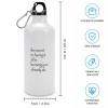 JuneLucky The Secret to Having It All Is Knowing You Already Do Water Bottles with Carabiner Clip Keeps Hot & Cold Insulated Sports Bottles Stainless Steel Tumbler for Travel Gym Outdoor 20 oz view 4