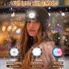 Bluetooth Beanie with Light, Built in Wireless Headphones & Stereo Speakers USB Rechargeable Bluetooth Hat Unique Tech Gifts Birthday Gifts for Men and Women (Dark Grey Adult) view 2