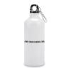 A Gentle Tongue Can Break A Bone. Water Bottles with Carabiner Clip Keeps Hot & Cold Insulated Aluminum Sports Bottles Stainless Steel Tumbler for Travel School Work Fitness Gym Outdoor 20 oz view 1