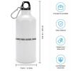 A Gentle Tongue Can Break A Bone. Water Bottles with Carabiner Clip Keeps Hot & Cold Insulated Aluminum Sports Bottles Stainless Steel Tumbler for Travel School Work Fitness Gym Outdoor 20 oz view 4