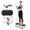 SUPER DEAL Pro Vibration Plate Exercise Machine - Whole Body Workout Vibration Fitness Platform Fit Massage Workout Trainer w/Loop Bands + Bluetooth + Remote, 99 Levels (White) view 2