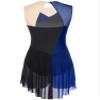 Aislor Womens Sparkly Rhinestones Figure Skating Dress Ballet Lyrical Dance Leotards for Competition Costume Blue Small view 4