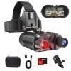 Miasazyr Night Vision Goggles Head Mounted, Rechargeable Hands Free Night Vision Binoculars,1312FT Digital Infrared Night Vision Scopes, Compatible with Military Tactical Helmet, 8X Digital Zoom view 1