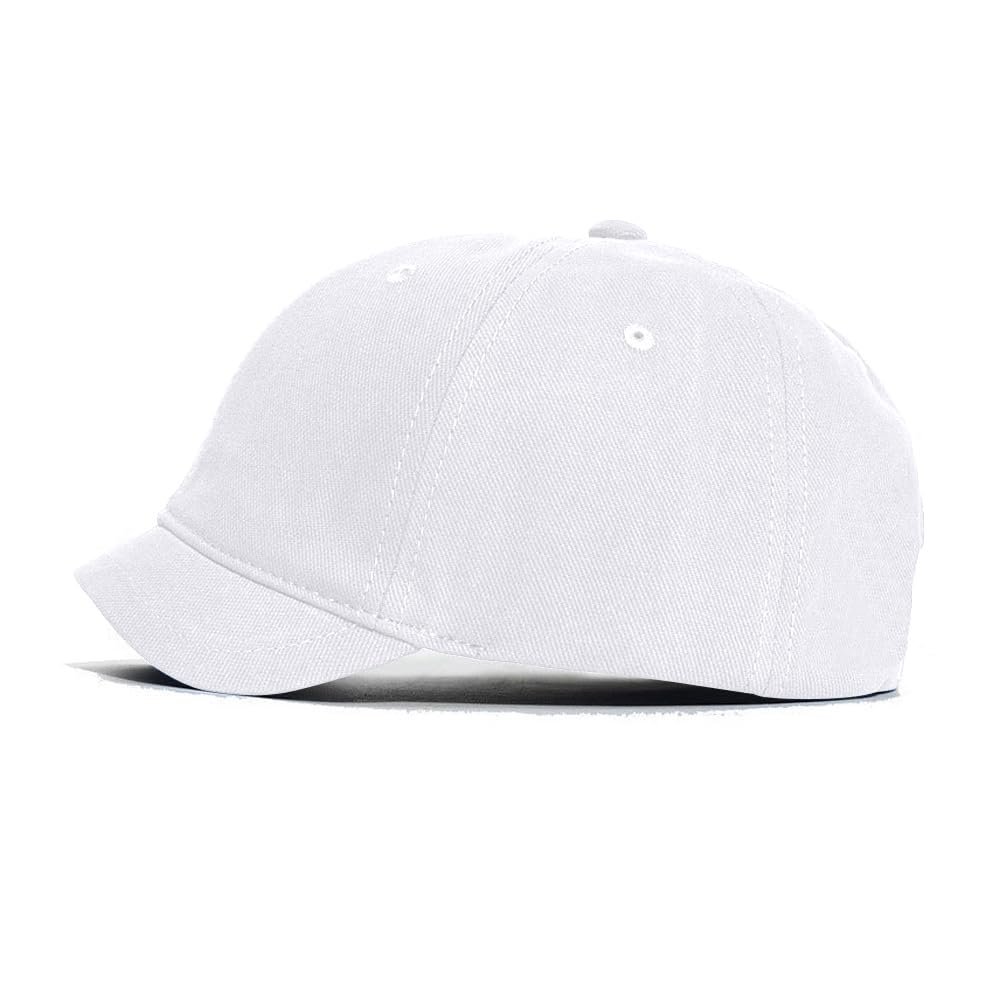 Agturber Men's Short Brim Baseball Cap Quick Dry Lightweight Breathable Adjustable Unstructured Dad Hat White