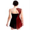 Aislor Womens Sparkly Rhinestones Figure Skating Dress Ballet Lyrical Dance Leotards for Competition Costume Burgundy Large view 2
