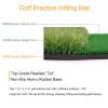 Bognajin Dual Turf Golf Hitting Mat, Foldable Heavy Duty Golf Hitting Mat, Mini Golf Training Pad Launch Zone Hitting Turf Mat, Rubber Backing Golf Practice Mat with 6 Ball & 1 Tee & 3 Bracket view 3