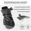 Winter Ski Mittens for Men Women Cold Weather- Warm Snow Mitts Gloves Waterproof & Windproof for Snowboard Snow Sports Gray S-M view 3