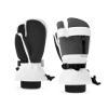 Caracaleap 3-Fingers Ski Mittens for Men & Women Winter Snow Mitts Waterproof Gloves Warm 3M Thinsulate for Snowboard Snowmobile White S-M view 1