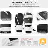 Caracaleap 3-Fingers Ski Mittens for Men & Women Winter Snow Mitts Waterproof Gloves Warm 3M Thinsulate for Snowboard Snowmobile White S-M view 2