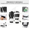 Caracaleap 3-Fingers Ski Mittens for Men & Women Winter Snow Mitts Waterproof Gloves Warm 3M Thinsulate for Snowboard Snowmobile White S-M view 4