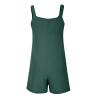 KICILVS Summer Short Rompers for Women 2025 Sleeveless Tie Knot Strap Jumpsuit Casual Loose Bib Overalls with Pockets view 3