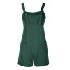 KICILVS Summer Short Rompers for Women 2025 Sleeveless Tie Knot Strap Jumpsuit Casual Loose Bib Overalls with Pockets view 4