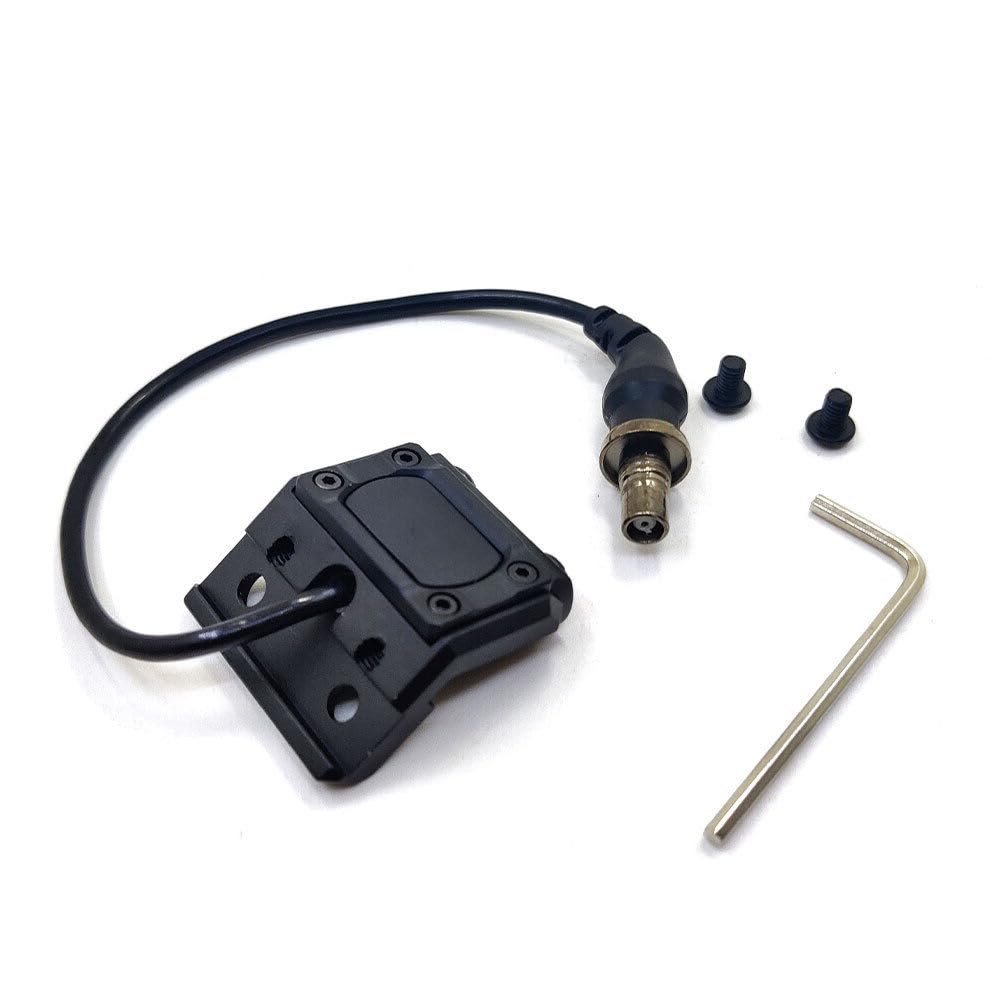 Tactical Modular Wire Remote Pressure Switch for M300 M600 Scout Light,Fit for 20mm Picatinny Rail (SF Plug, Black)