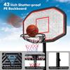 YXCUSAM Portable Basketball Stand, Indoor and Outdoor Basketball Stand, Height Adjustable with Wheels, Suitable for Gym, Club view 4