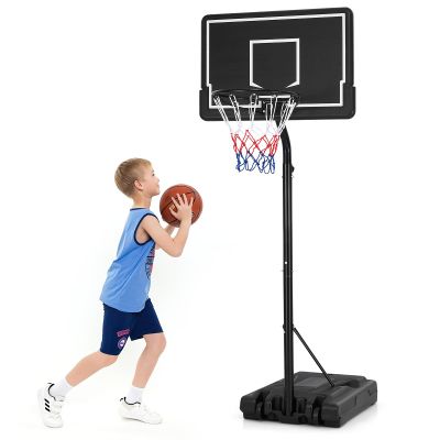 YXCUSAM Portable Basketball Stand, Adjustable Basketball Stand with Fillable Base/Wheels for Gym, Club