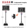 YXCUSAM Portable Basketball Stand, Adjustable Basketball Stand with Fillable Base/Wheels for Gym, Club view 2
