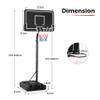 YXCUSAM Portable Basketball Stand, Adjustable Basketball Stand with Fillable Base/Wheels for Gym, Club view 4