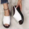 Sandals for Women Wedge Shoes Summer Womens Platform Orthotic Leather Arch Support Casual Dressy Wedges Slides view 4