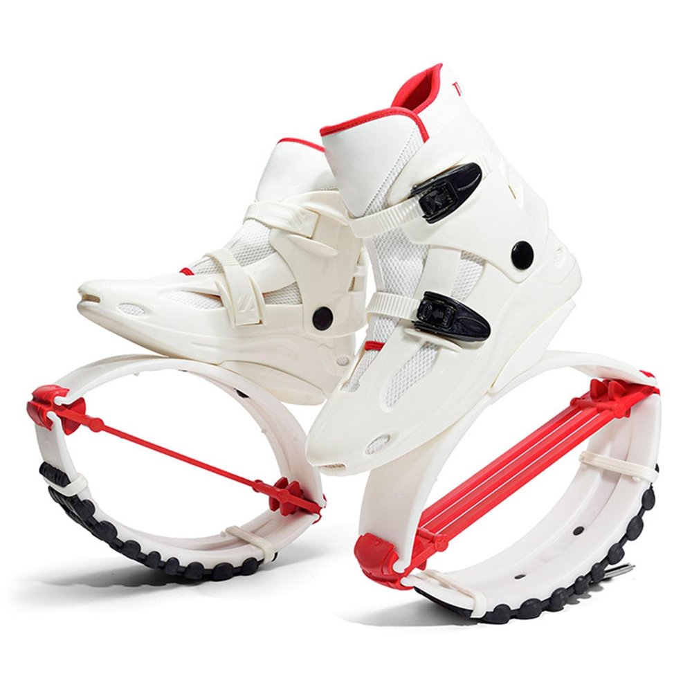 CYHTYM Kangaroo Jump Shoes Adult and Adolescent Bouncing Shoes Fitness Training Moon Boots, Removable Lining, Load 55-90kg(Large)