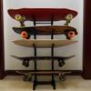 LXHELIVERY Floor-Standing Snowboard Rack, Home Gym Organize Holder, Sample Board Display Rack, Sports Mat Storage Rack for Skis/Scooter, Garage/Shop(White,25x25x102cm) view 3
